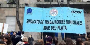 Protesta de municipales